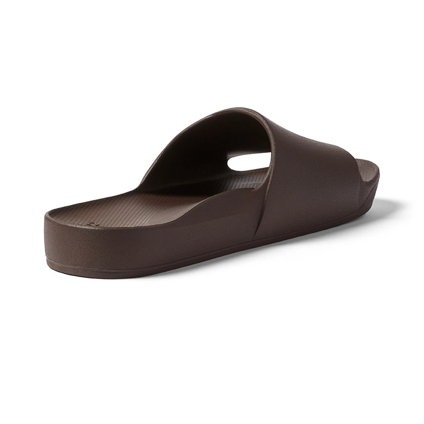 Archies Brown Arch Support Slides - Classic
