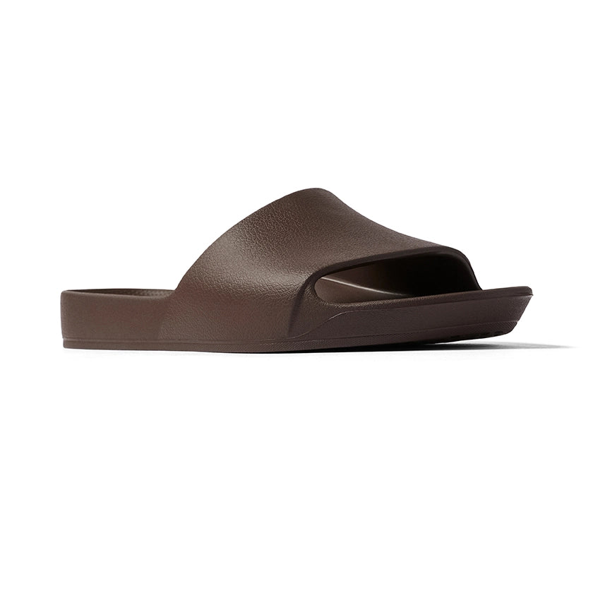 Archies Brown Arch Support Slides - Classic