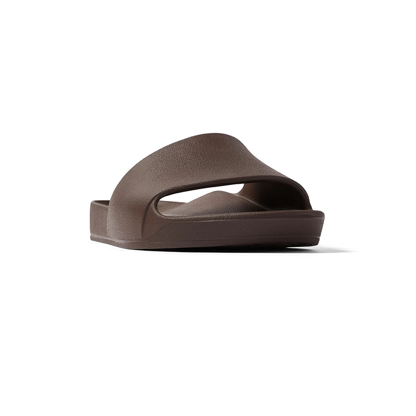 Archies Brown Arch Support Slides - Classic