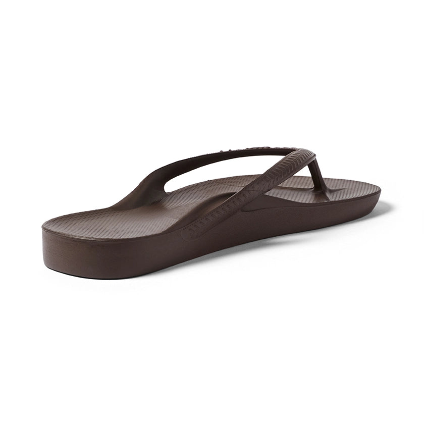 Archies Brown Arch Support Flip Flops - Classic Brown