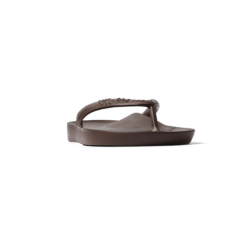 Archies Brown Arch Support Flip Flops - Classic Brown