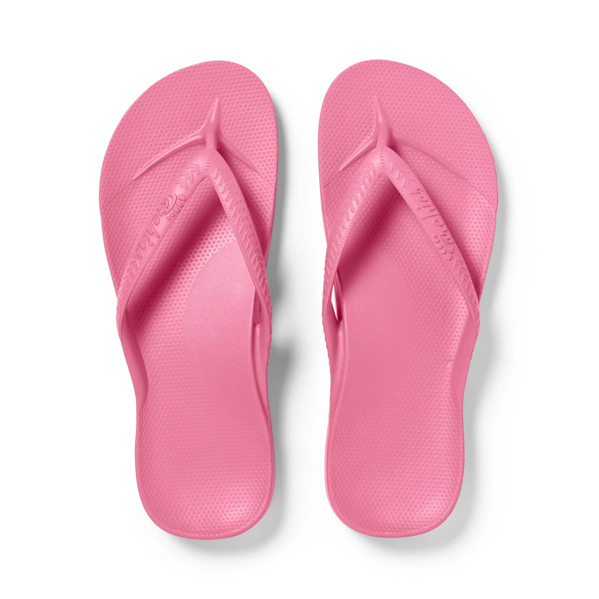 Archies Hot Pink Arch Support Flip Flops - Classic