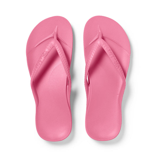 Archies Hot Pink Arch Support Flip Flops - Classic