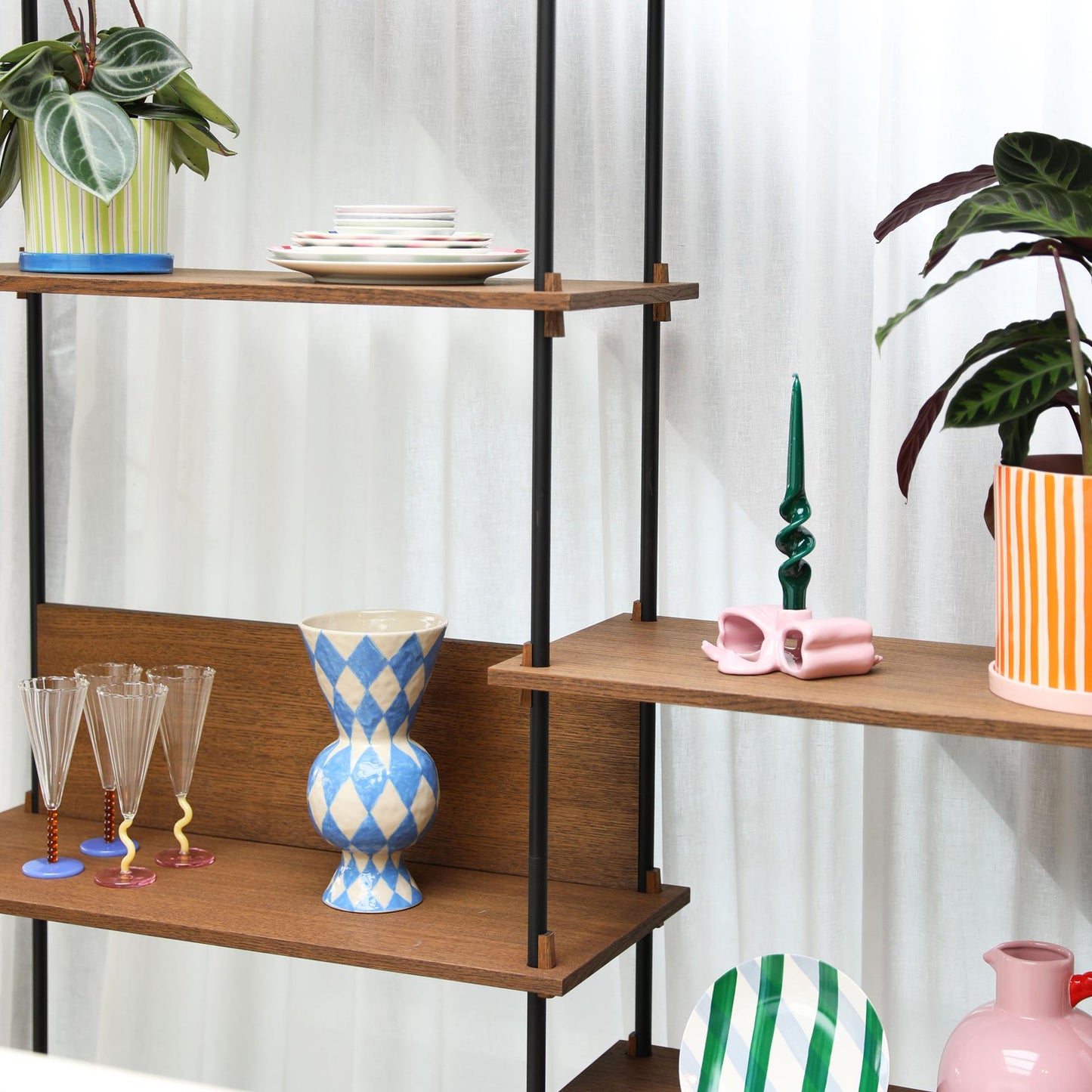 &Klevering Vase in Rhombic Blue