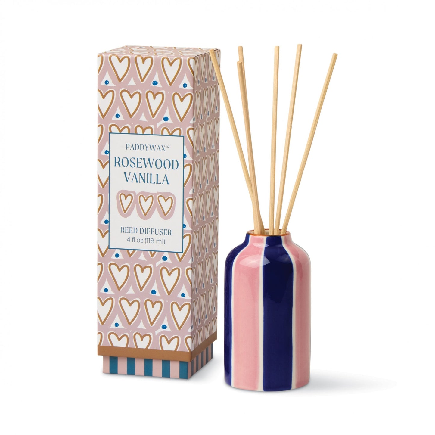 A Dopo Hearts Ceramic Diffuser - Rosewood Vanilla 4fl.oz / 118ml