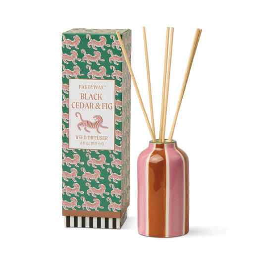 A Dopo Tiger Ceramic Diffuser - Black Cedar & Fig 4fl.oz / 118ml