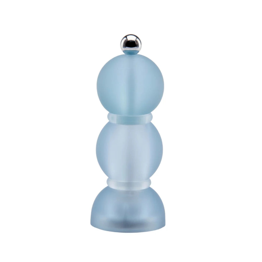 Addison Ross Blue Frosty Mini Bob Salt or Pepper Mill 14cm