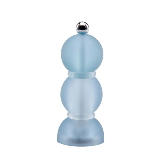 Addison Ross Blue Frosty Mini Bob Salt or Pepper Mill 14cm