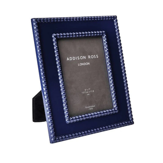 Addison Ross Navy Bobbin Lacquer Photo Frame 5x7