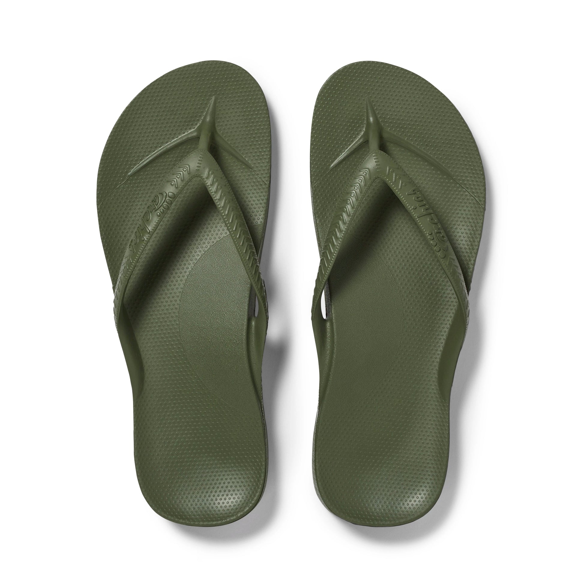 Archies Olive Arch Support Flip Flops - Classic