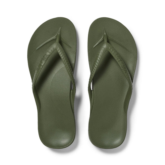Archies Olive Arch Support Flip Flops - Classic