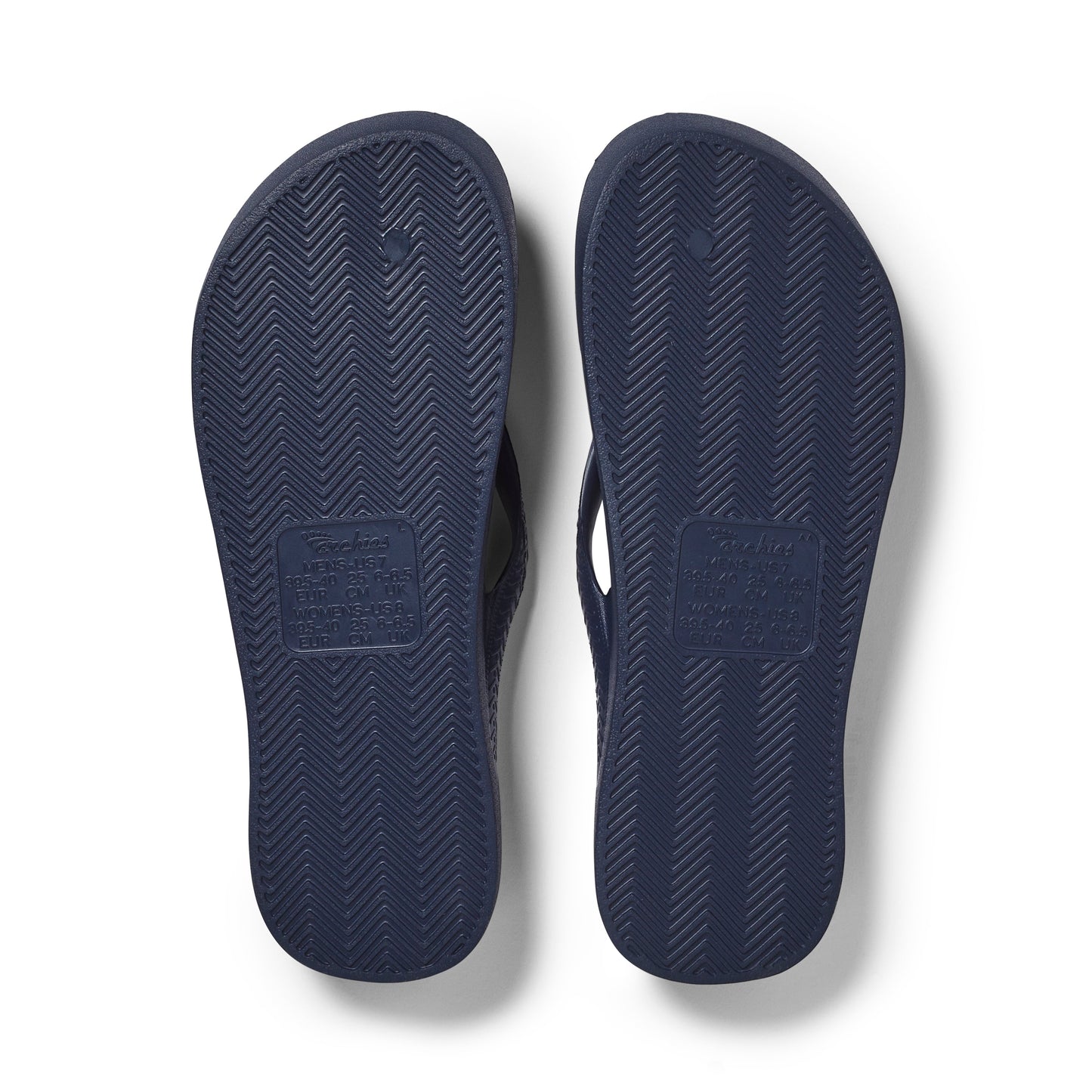 Archies Navy Arch Support Flip Flops - Classic