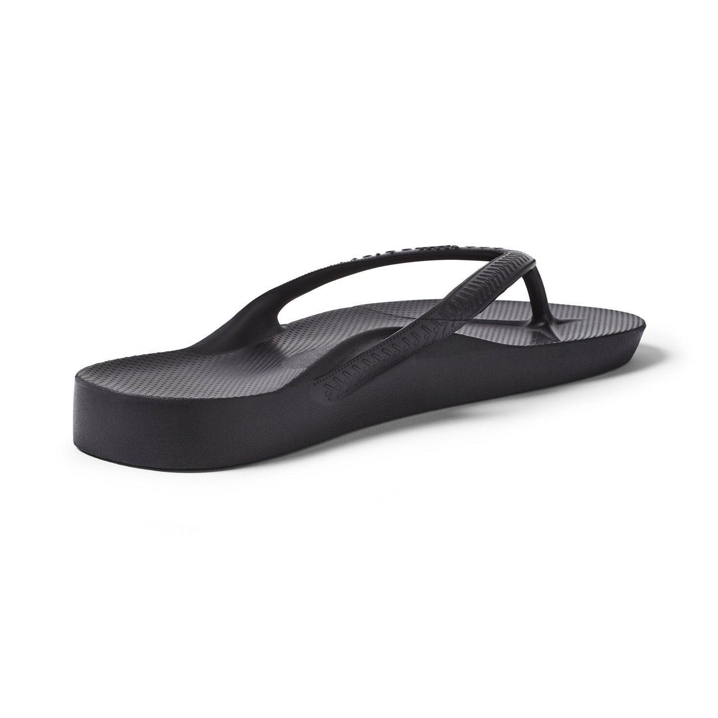 Archies Black Arch Support Flip Flops - Classic Black