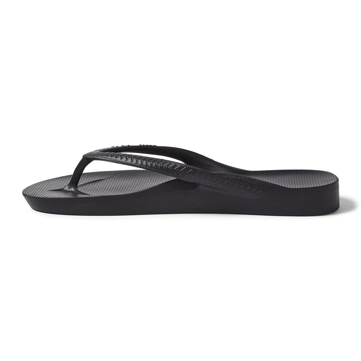 Archies Black Arch Support Flip Flops - Classic Black