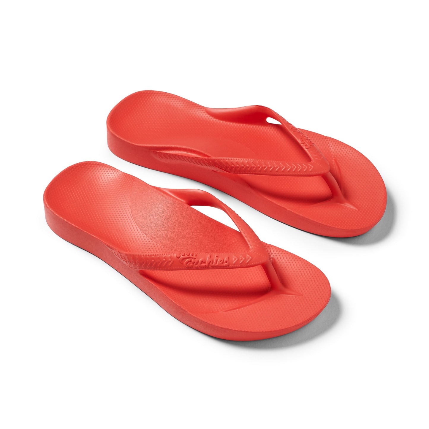 Archies Coral Arch Support Flip Flops - Classic Coral