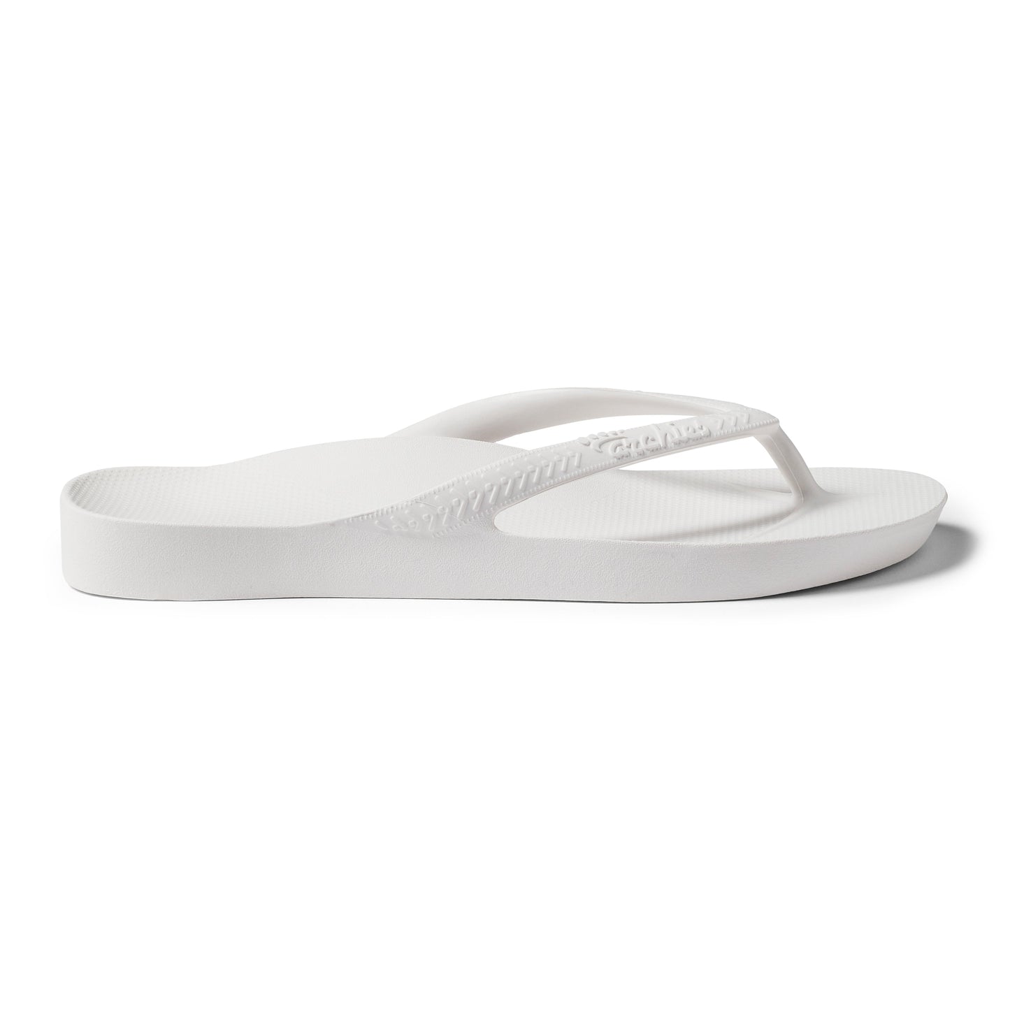 Archies White Arch Support Flip Flops - Classic