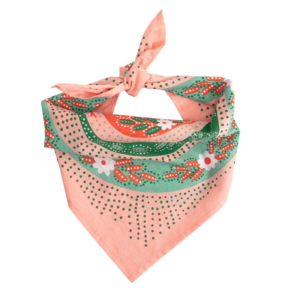 Handker Bandana No. 069 Snakes Pink Bandana