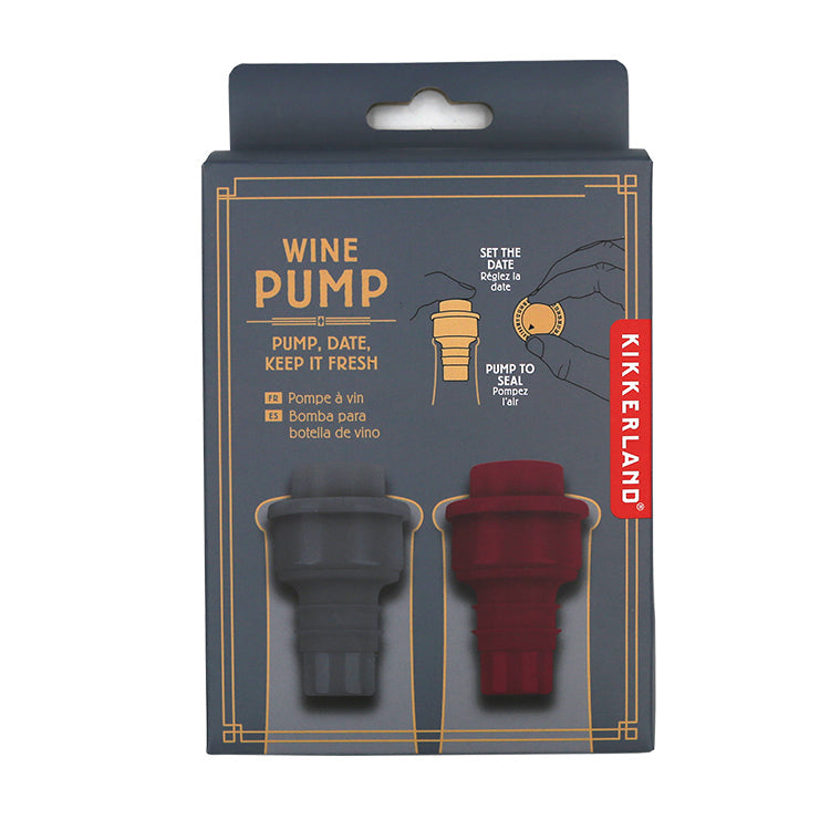 Kikkerland Wine Pump Set