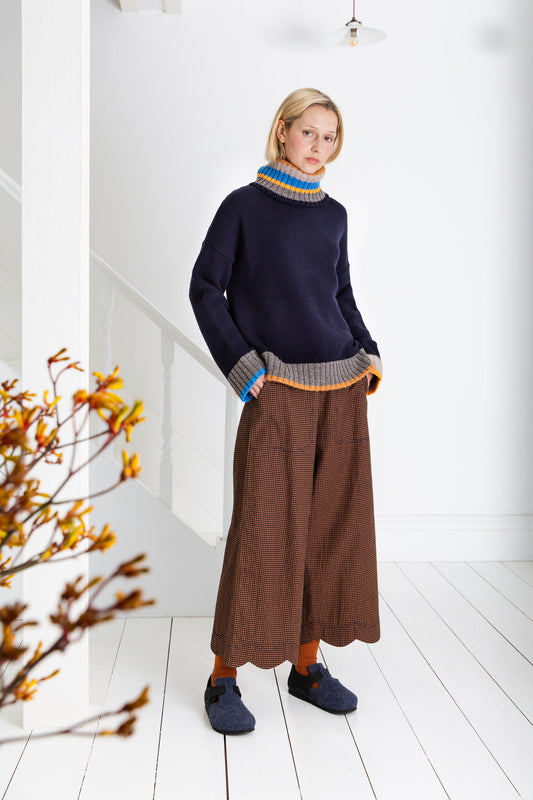 Bonte London Bailey Jumper in Navy / Multi

