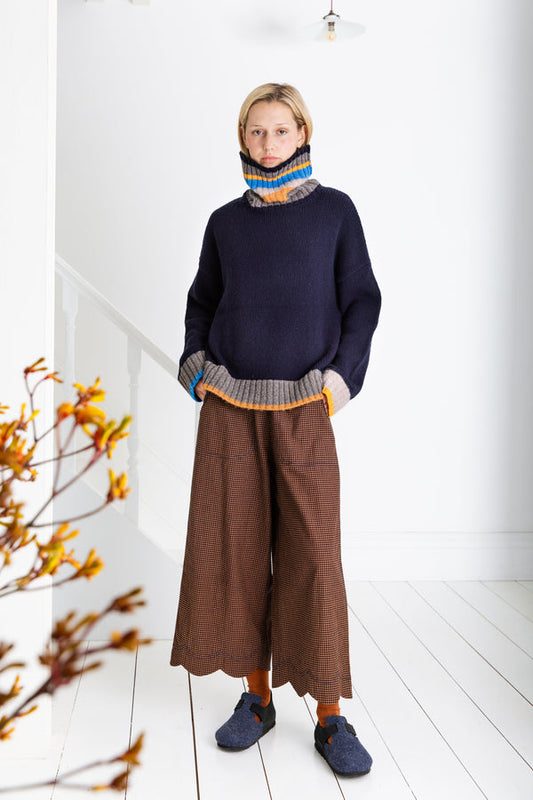 Bonte London Bailey Jumper in Navy / Multi