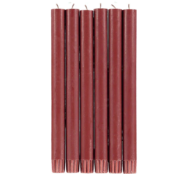 6 guardsman red eco dinner candles 