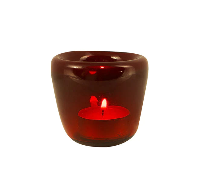 BCS Glass Tealight Holder - Various Colours