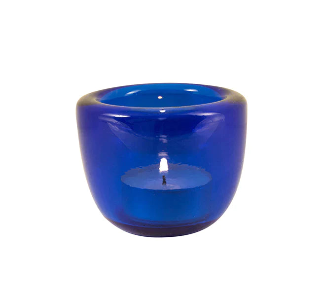 BCS Glass Tealight Holder - Various Colours