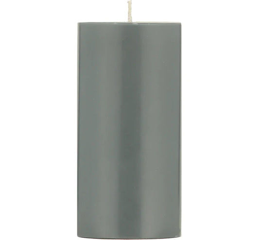 15cm Gunmetal Grey Eco Pillar Candle