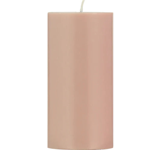 15cm Old Rose Eco Pillar Candle 