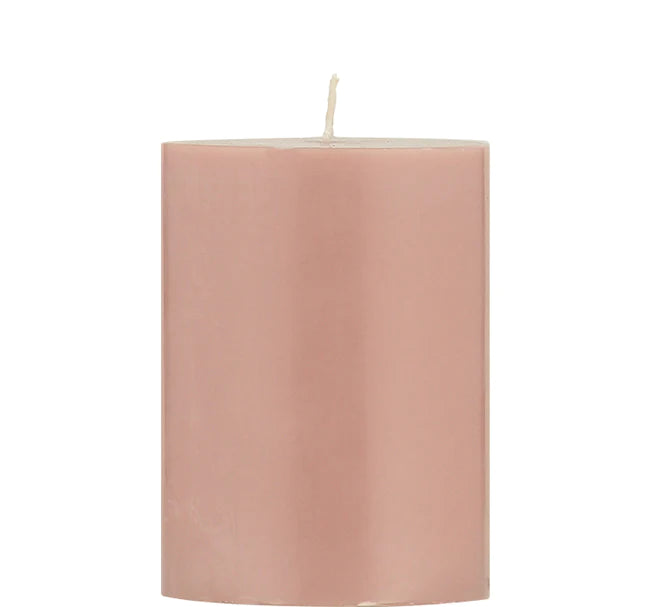 Old Rose Eco Pillar Candle, 10cm from BCS