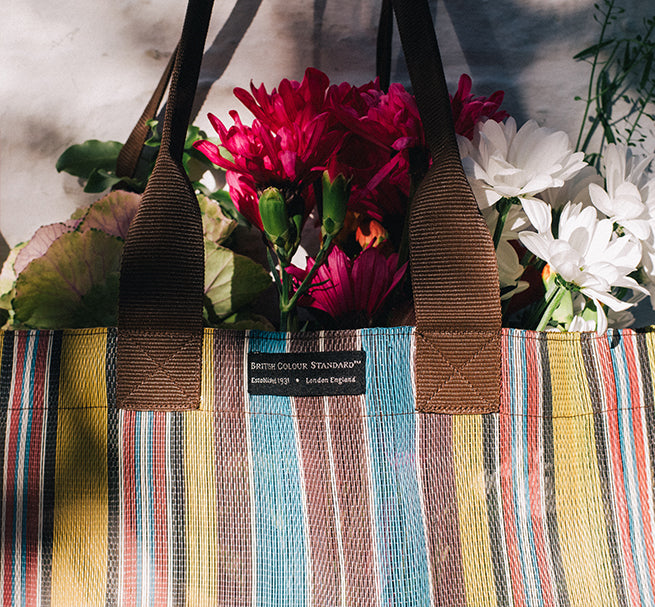 British Colour Standard Farmers Market Shopper In Indian yellow, Saxe and Rose Beige