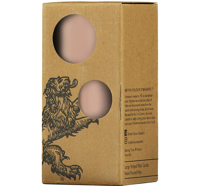 Old Rose Eco Pillar Candle, 15cm