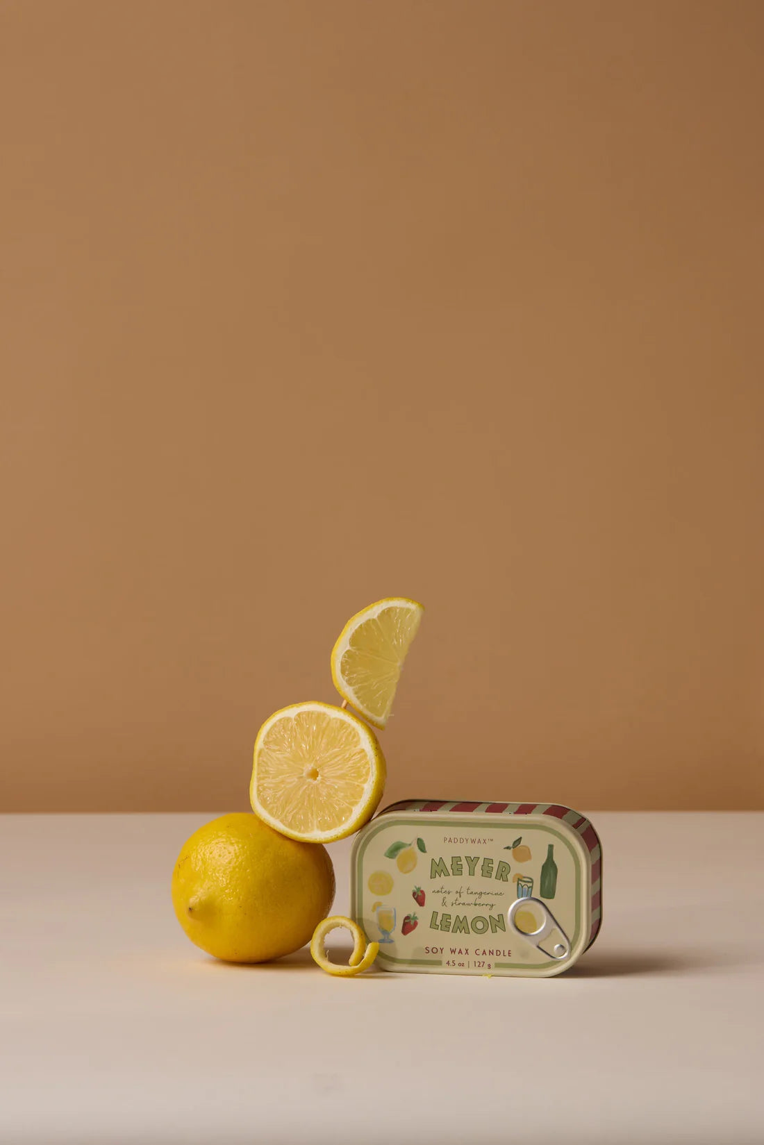 Bistro 4.5oz/27g Lemon Meyer Printed Tin Candle - Meyer Lemon