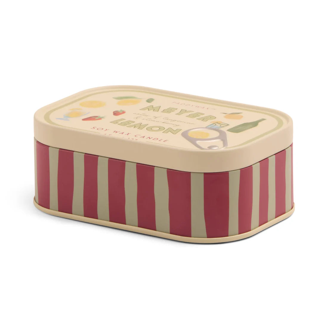 Bistro 4.5oz/27g Lemon Meyer Printed Tin Candle - Meyer Lemon