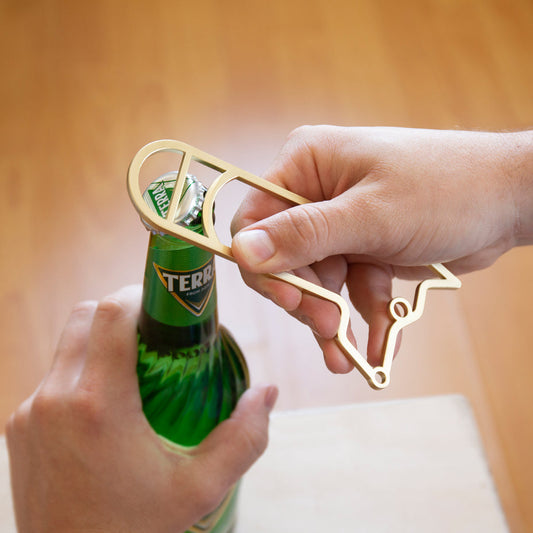 Gold dog bottle opener by Kikkerland 