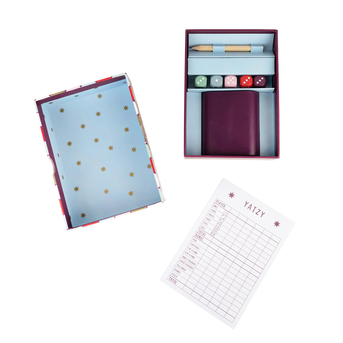 Talking Tables Yatzy Dice Game