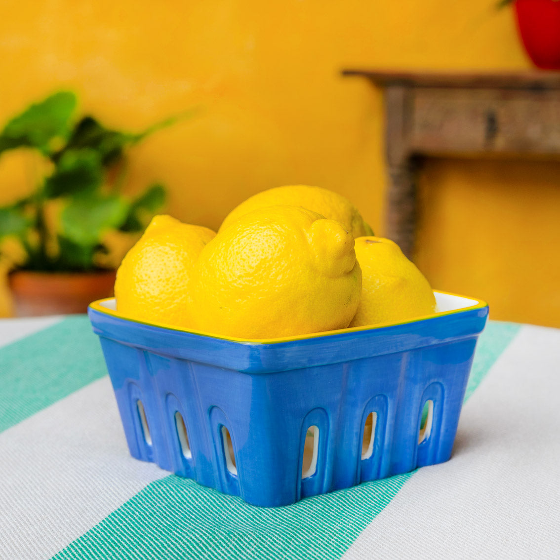 Talking Tables UK Lemon Ceramic Punnet - 15cm