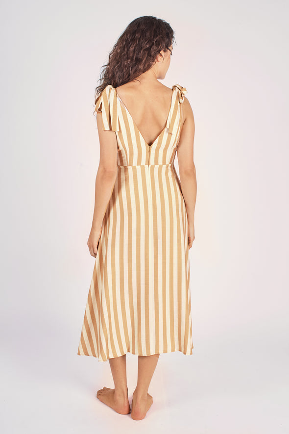Traffic People Eddie Dress in Brown
