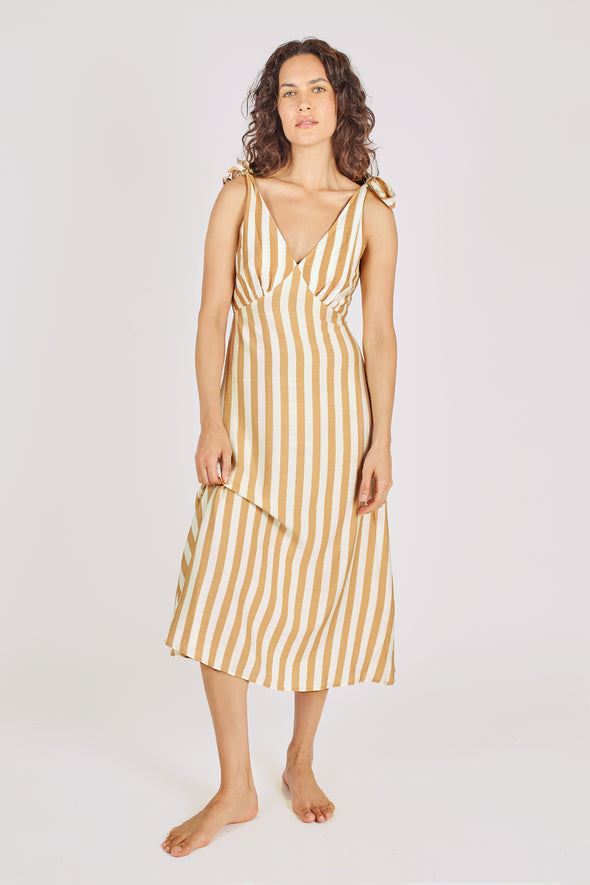Traffic People Eddie Dress in Brown