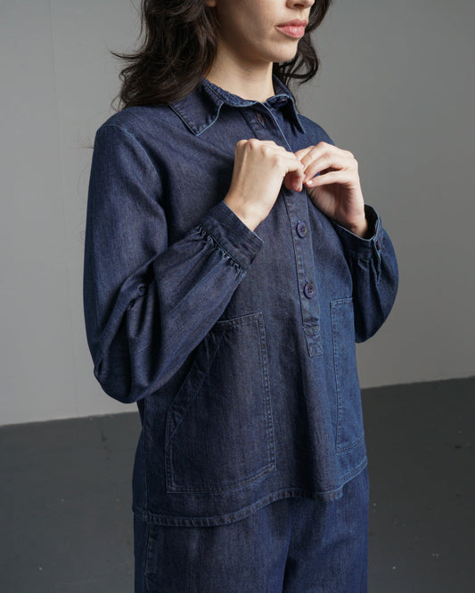 Bibico Mika Utility Shirt in Denim