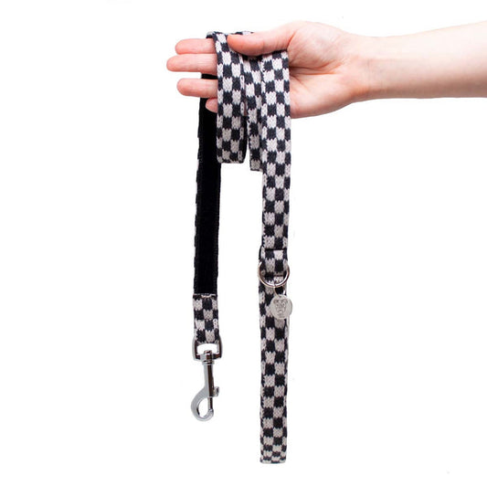 Stocky & Dee Luxury Dog Lead - Graphite