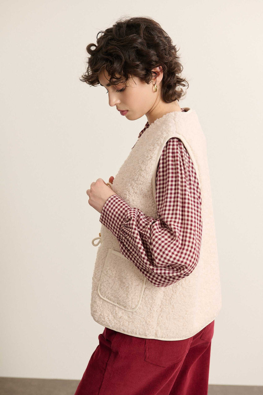 Garance Paris Bertille Blouse in Bordeaux