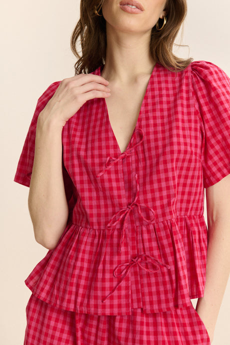 Garance Paris Cecilia Blouse in Vivi in Rose