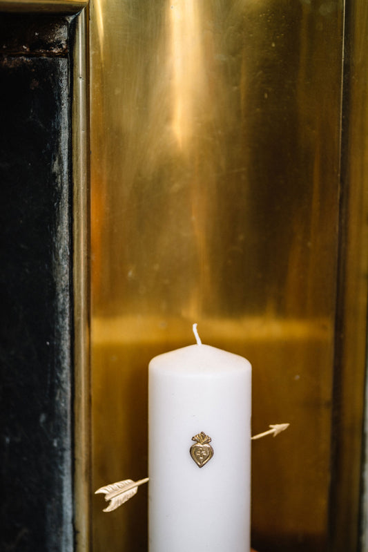 Boncoeurs Heart Candle Charm