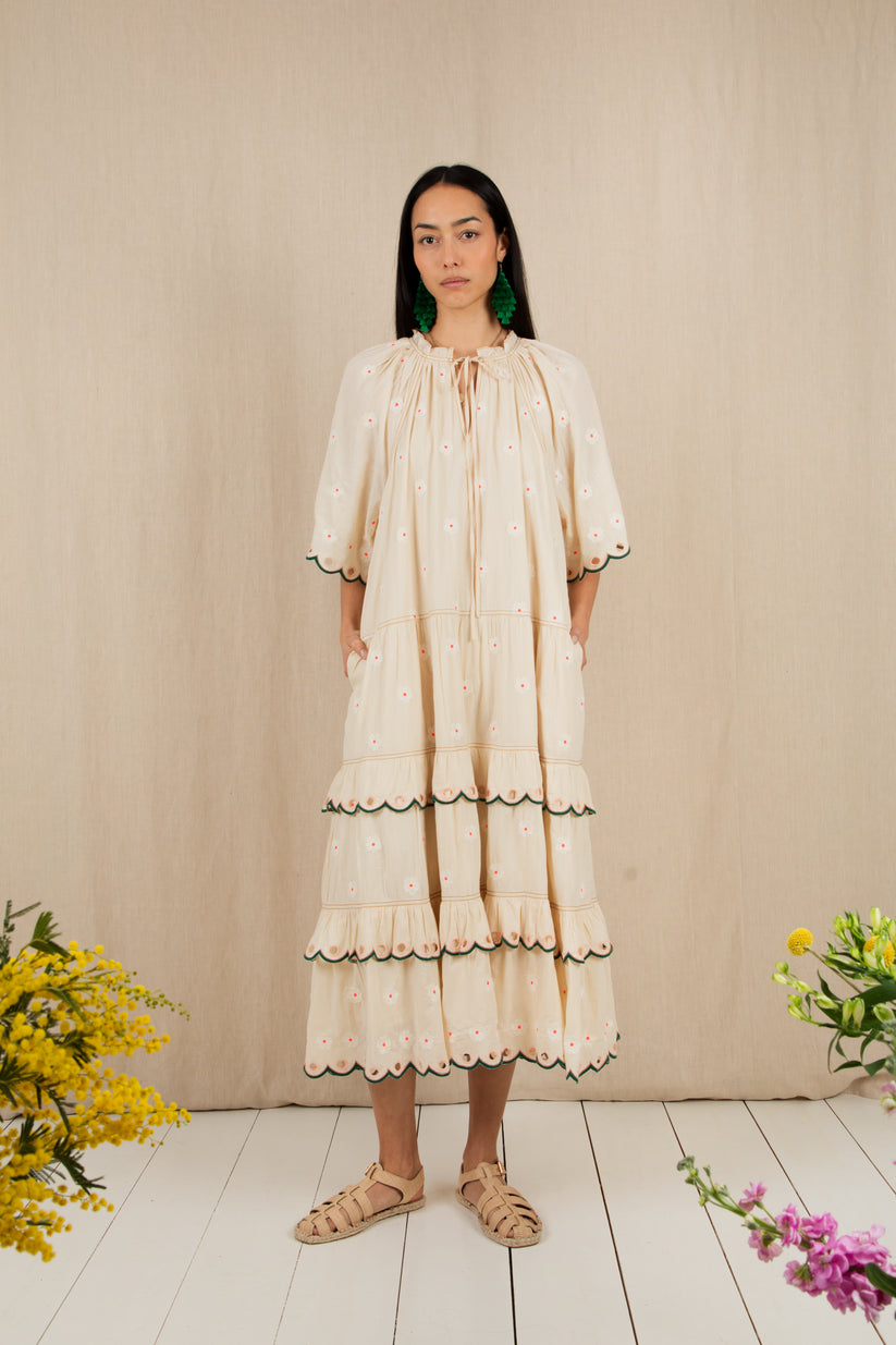 Bonte London Winona Dress - Ecru Multi