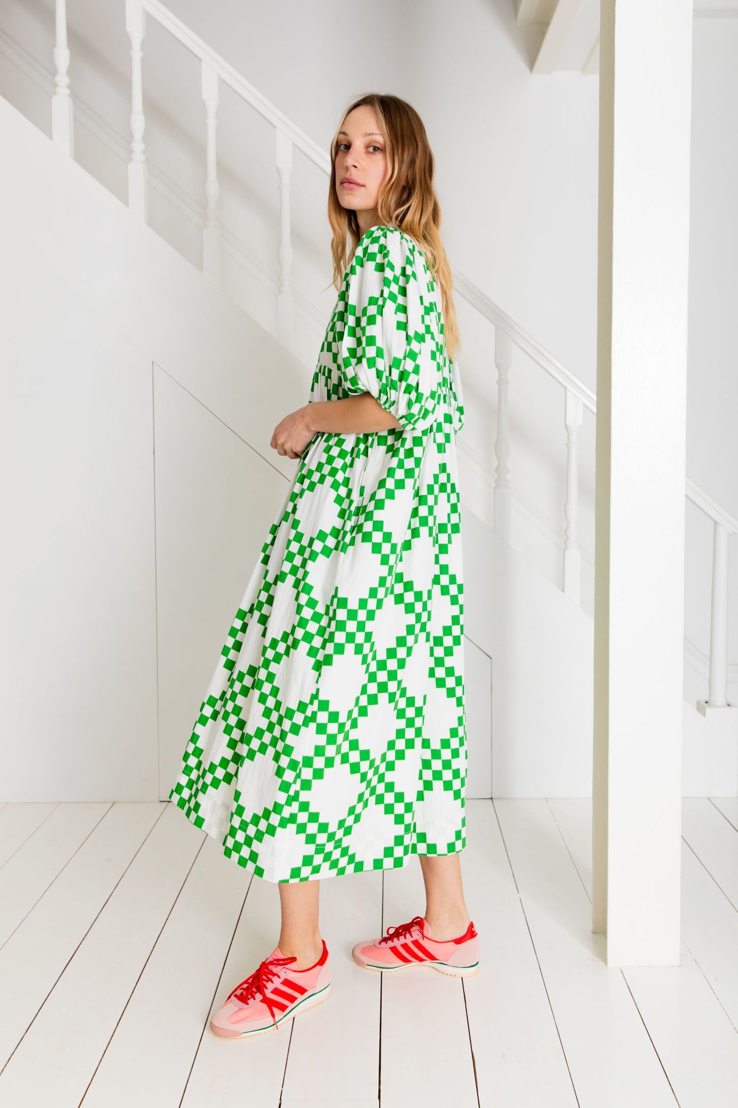 Bonte Briony Dress in Apple Green