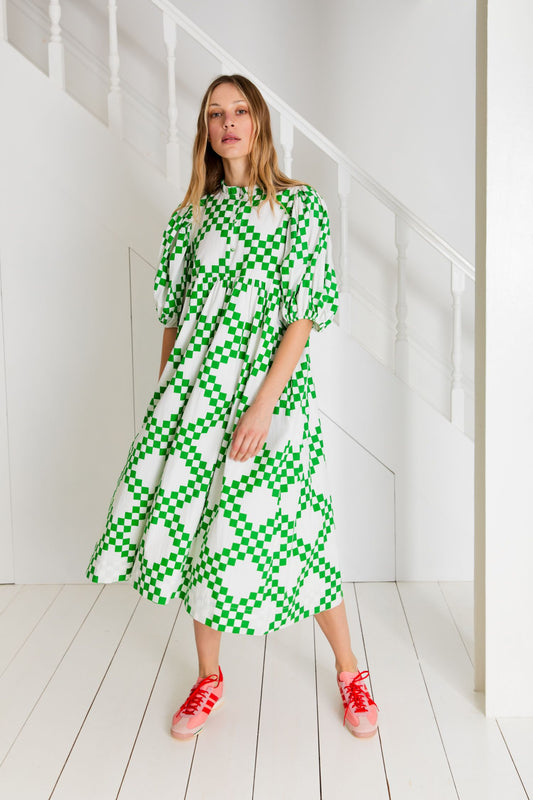 Bonte Briony Dress in Apple Green