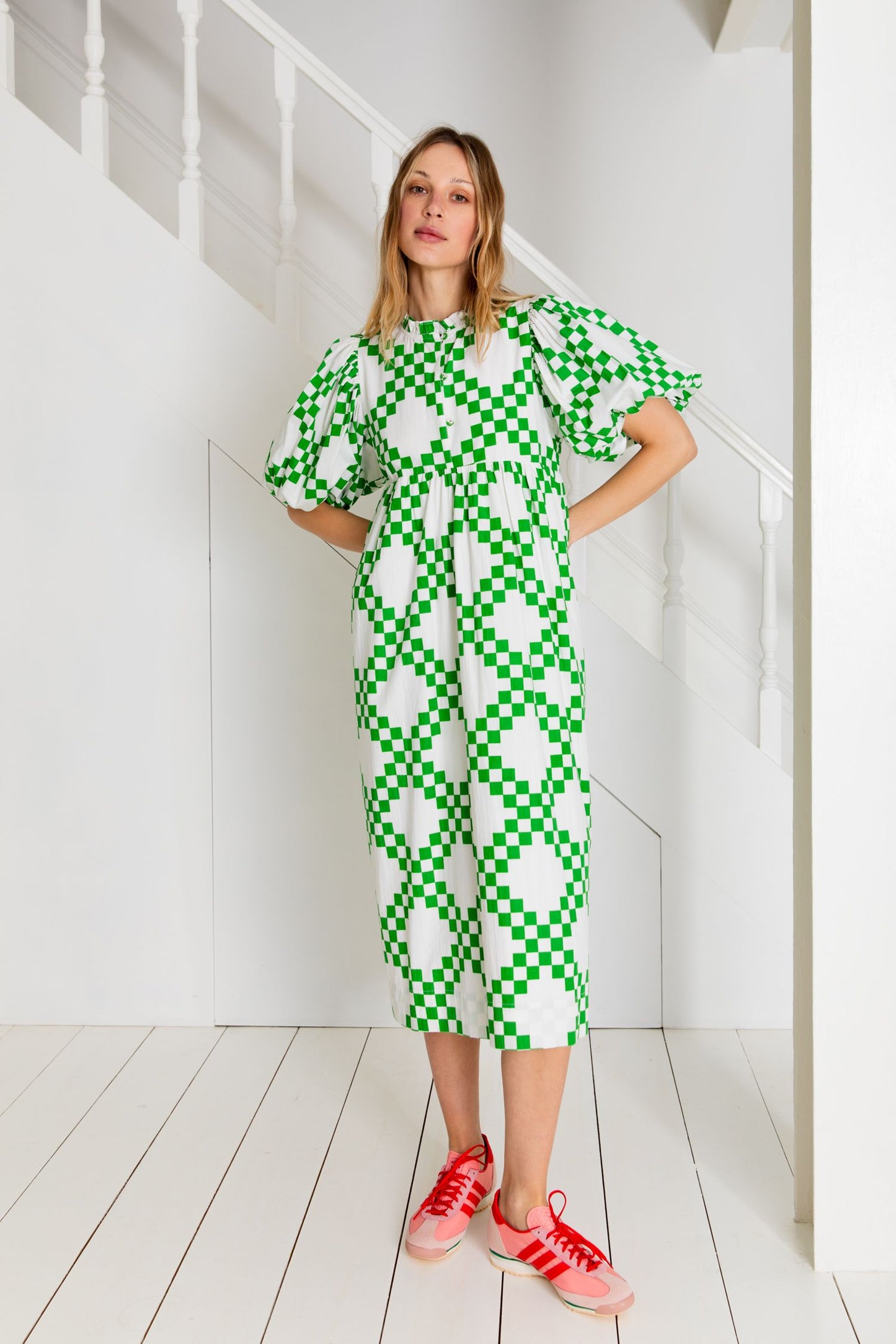 Bonte Briony Dress in Apple Green