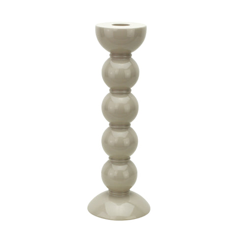 Addison Ross Tall Cappuccino Bobbin Candlestick - 24cm