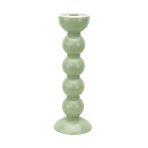 Addison Ross Tall Sage Bobbin Candlestick - 24cm